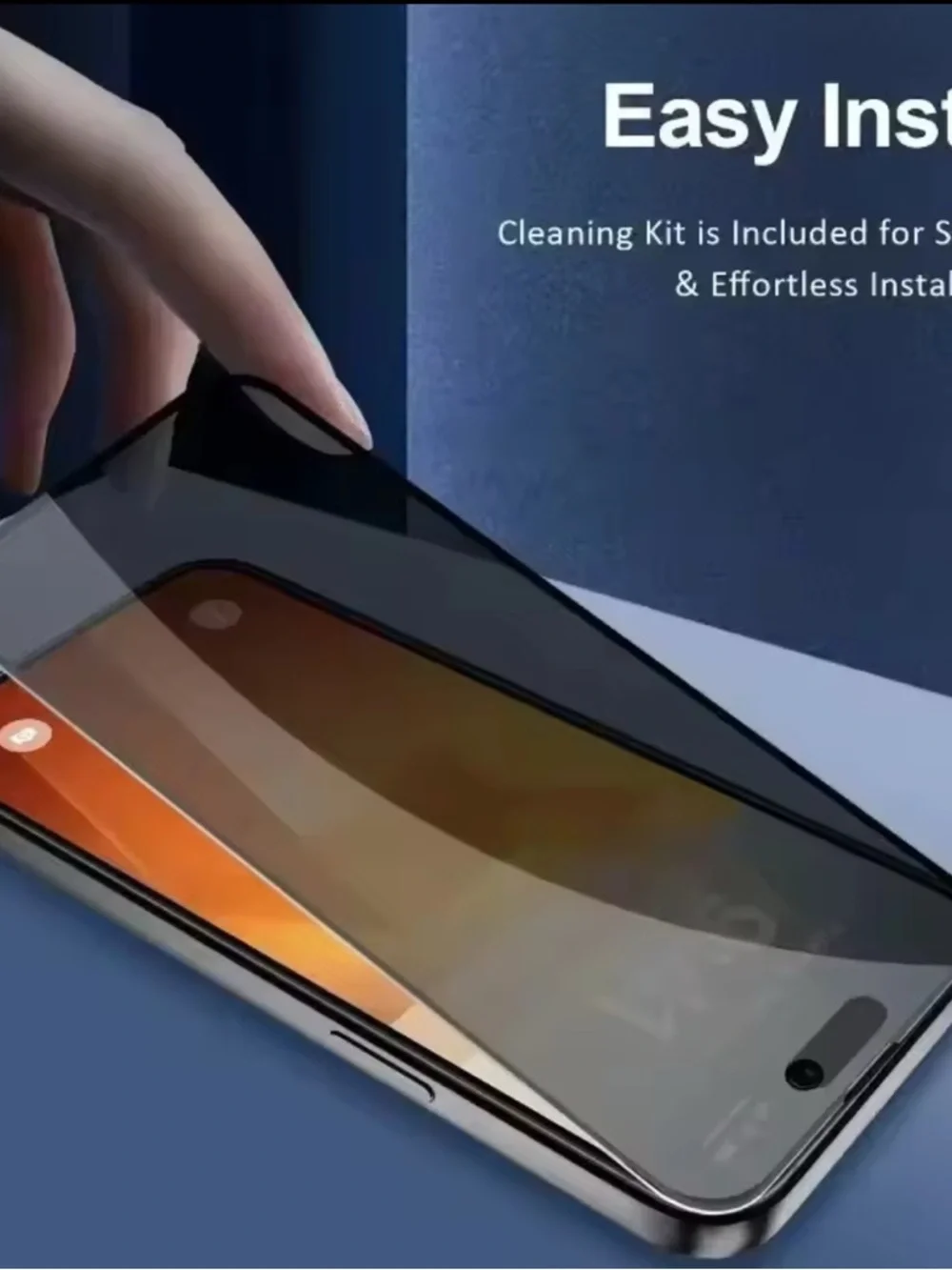 Anti-Spy Privacy Screen Protector for Smartphone - Blue
